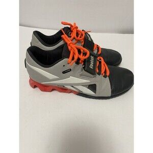 Reebok CrossFit Oly Lifter Women 9.5 Grey Red Weightlifting U-Form Shoes J99457